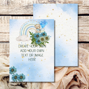 Invitation Blu Ajouter Votre Propre do-it-yourself Nous Pouvo