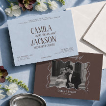 Blue and Brown Wedding