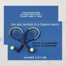 Blue Anniversaire Raquettes et Balls Tennis