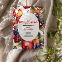Blue Blueberry Berry Baby shower sucré