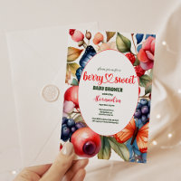 Blue Blueberry Berry Baby shower sucré