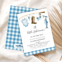 Blue Fishing Little Fisherman Baby shower