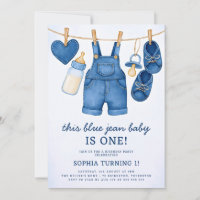 Blue Jean Baby Modern Denim 1er anniversaire