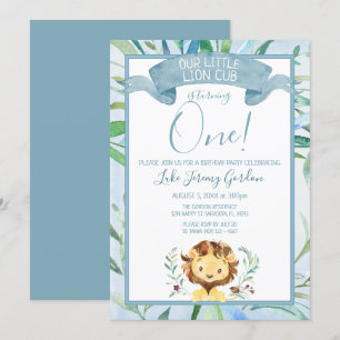 Invitation Blue Lion Club Premier anniversaire