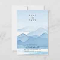 Blue Mountain Range Enregistrer La Date Photo