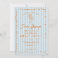 Blue Palm Springs Pastel Beach Fête des mariées