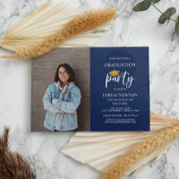 Blue Photo TASSEL Graduation Party