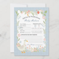 Blue Silly Goose Floral En vichy Conseils pour béb