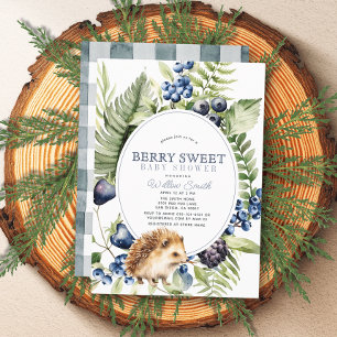 Invitation Blueberries & Baby shower pour petits garçons de B