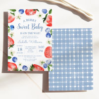 Blueberry fraise Berry Baby shower doux
