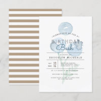 Blueberry Trio | Berry Watercolor Anniversaire Bas