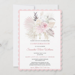 Invitation Blus de confirmation personnalisés pour filles