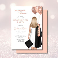 Blush Blonde Femelle Elle Croyait Graduation Party