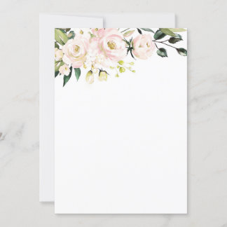 Invitation Blush Floral Mockup
