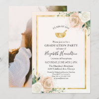 Blush & Foil Gold Pharmacy School Grad Party Photo