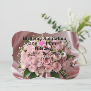 Invitation "Blush of Love : A Bouquet of Timeless Romance"