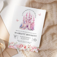 Blush Pink Fairytale Castle Baby shower Floral