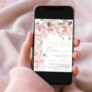 Invitation Blush Pink Love est dans la Fête des mariées Flora