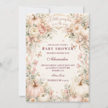 Blush Pumpkin Baby Shower