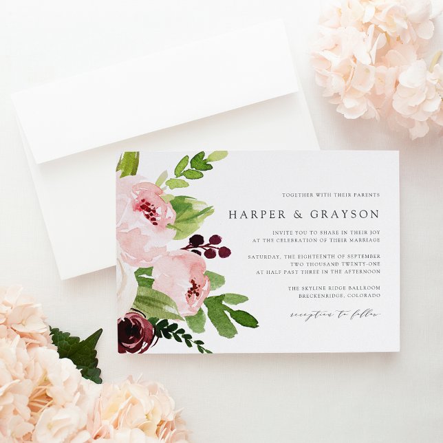 Invitation Blush Romance (Créateur téléchargé)