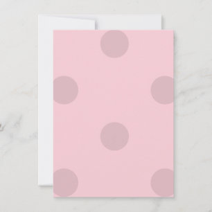 Invitation Blush Rose à pois 