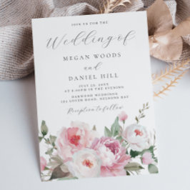 Invitation Blush & Rose Botanique Mariage Floral