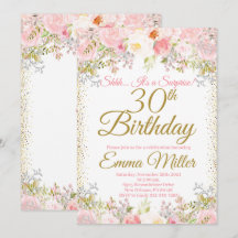 Blush rose Floral Surprise 30e anniversaire