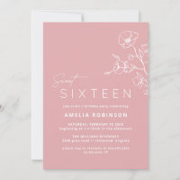 Blush Sweet sixteen rose Airy Floral 16e anniversa
