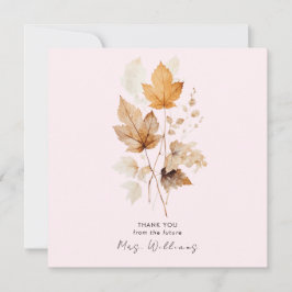 Invitation Blush Whispers of Fall Fête des mariées Merci II