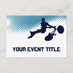 Invitation bmx extrèmement haut