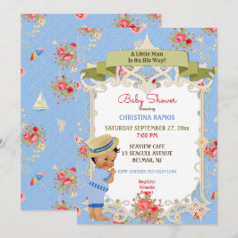 Invitation Boardwalk Victoriana Beach Baby shower d'été