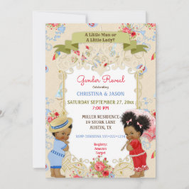 Invitation Boardwalk Victoriana Beach Summer Gender Revela