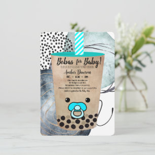 Invitation Bobas Pour Bébé Boba Tea Budget Inspiré