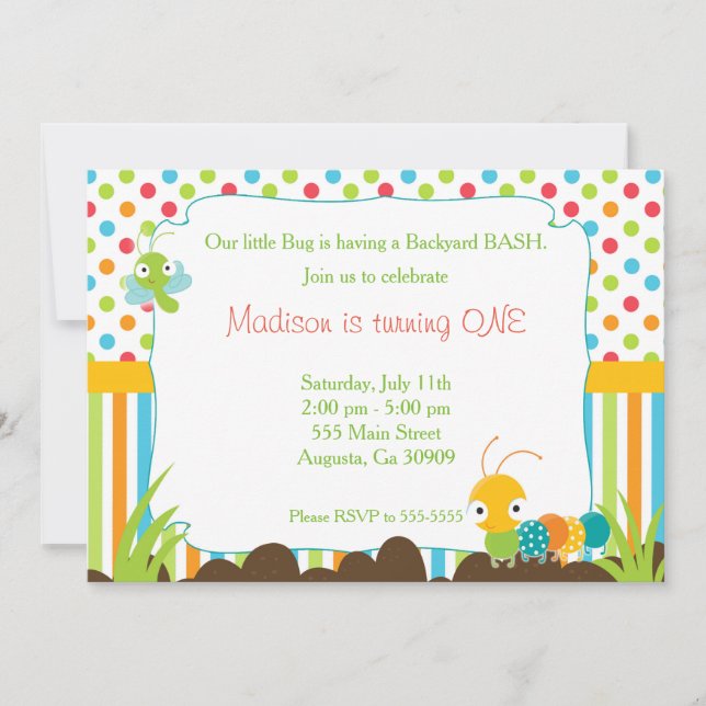 Invitation Bogues de la partie Anniversaire de enfant Invitat (Devant)