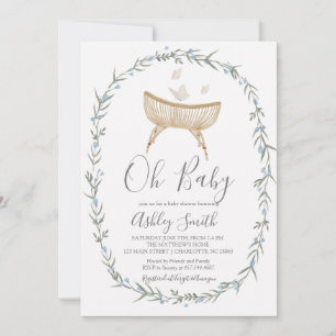 Invitation bohème Oh Baby shower