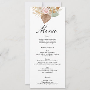 Invitation Bohemian Chic Mariage floral