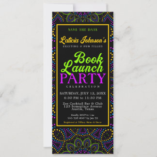 Invitation Bohemian Neon Nights Lancement du livre