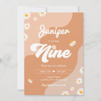 Boho 9th Birthday Daisy Floral Super 70's Party
