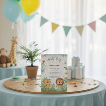 Boho Arch Végétal Bois Baby shower Animaux