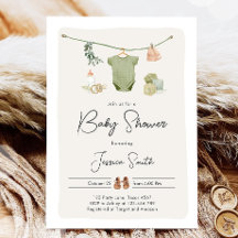Boho Baby shower Garçon Vêtements neutres Rustique
