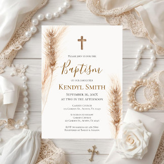 Invitation Boho Baptism