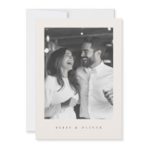 Boho Beige Photo Mariage moderne