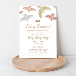 Invitation Boho Birds Graduation Va Away Party
