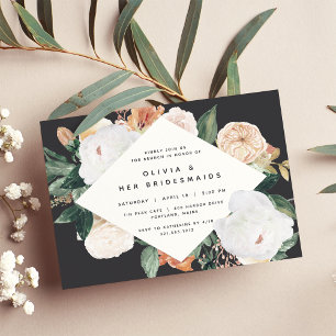 Invitation Boho Blooms Brunch ou déjeuner d'domestiques