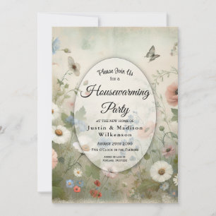 Invitation Boho Blooms et Vintages Blossoms Houssécher