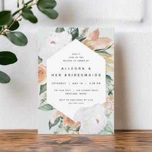 Invitation Boho Blooms   Moderne Floral Bridesmaiers Brunch