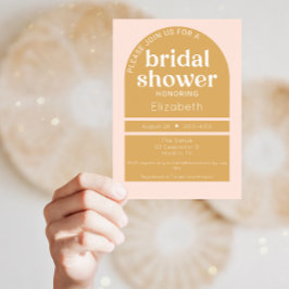 Invitation Boho Blush & Mustard Fête des mariées