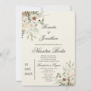Invitation Boho boda en español