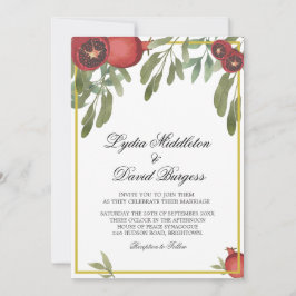 Invitation Boho Botanique mariage Élégante verdure