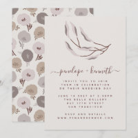 Boho Burgundy et Mariage botanique Taupe